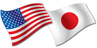 US/Japan flags