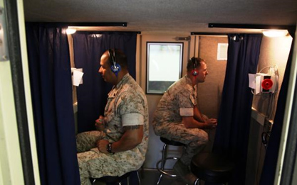 Marines obtain their annual audiograms